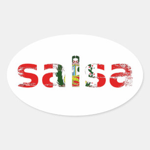 Sticker Ovale salsa Pérou