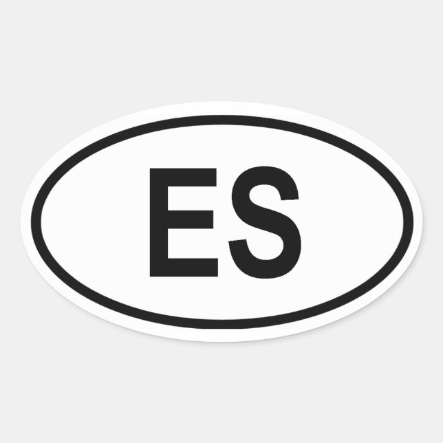 Sticker Ovale Salvador "ES" (Devant)