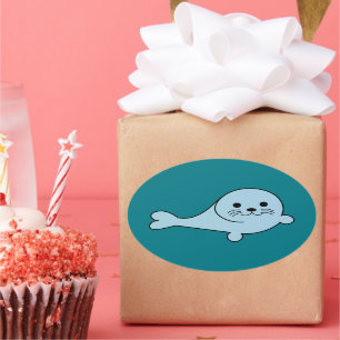 Sticker Ovale Sceau adorable pour bébé