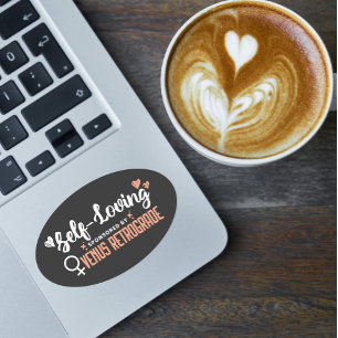 Sticker Ovale Self Love Black