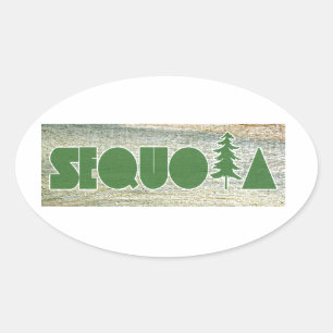 Sticker Ovale Séquoia