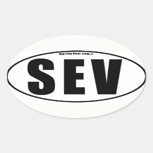 Sticker Ovale Sevilla - Quartier (qté 4)