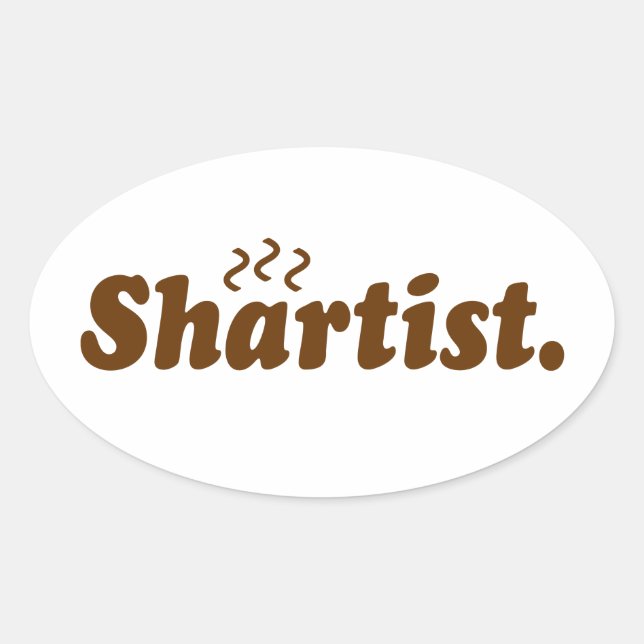 Sticker Ovale Shartist. (Devant)