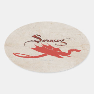 Sticker Ovale Silhouette et nom de SMAUG™