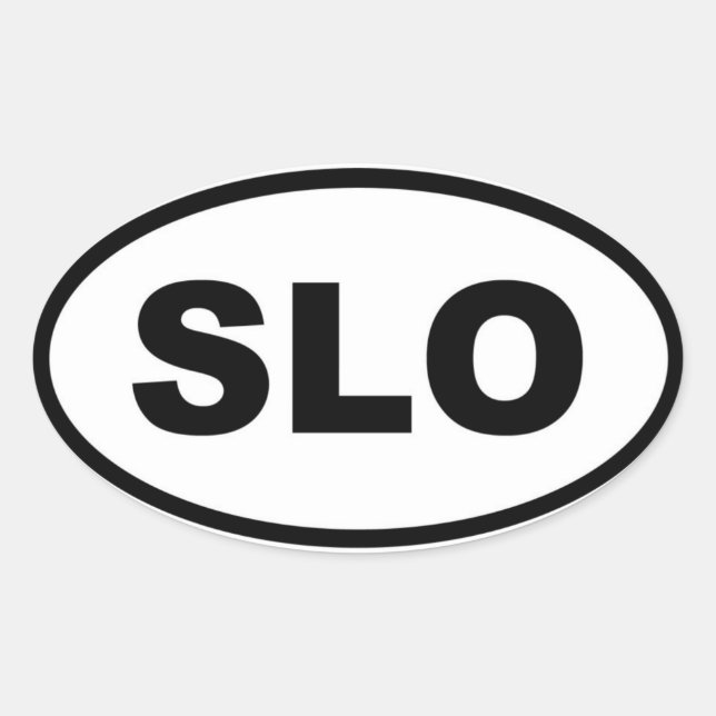 Sticker Ovale Slovénie SLO Europe (Devant)