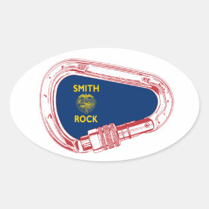 Sticker Ovale Smith Rock Escalade Carabiner