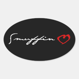 Sticker Ovale Smuffin Love