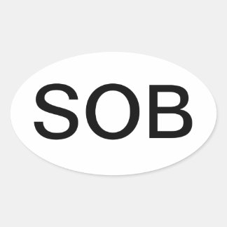 STICKER OVALE SOB