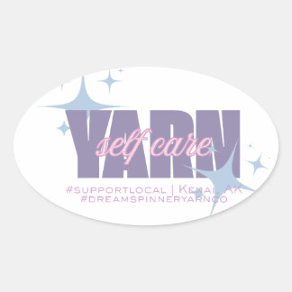 Sticker Ovale Soins personnels avec du fil