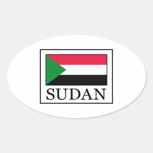 Sticker Ovale Soudan (Devant)