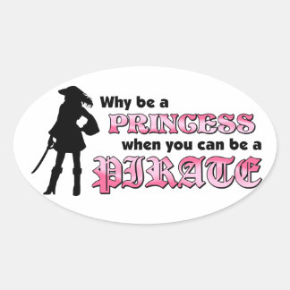 Sticker Ovale Soyez un pirate