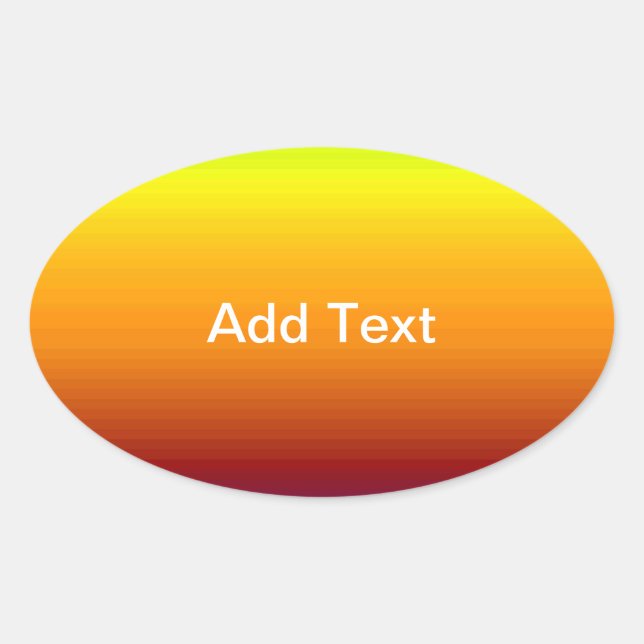 Sticker Ovale Spectre des couleurs horizontales -3 (Devant)