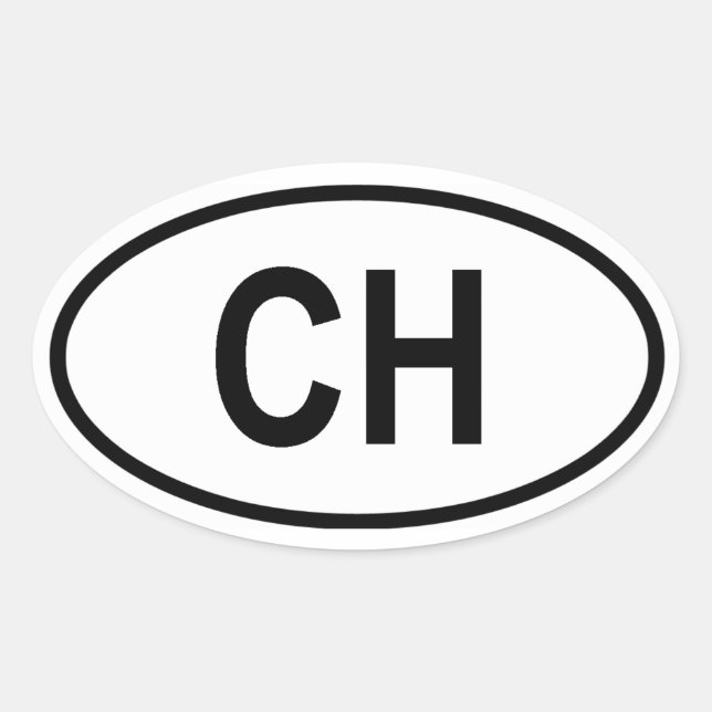 Sticker Ovale Suisse CH (Devant)