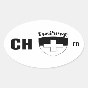 Sticker Ovale Suisse Svizzera Svizra Switzerland Kleber