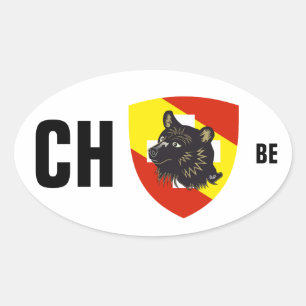 Sticker Ovale Suisse Svizzera Svizra Switzerland Kleber