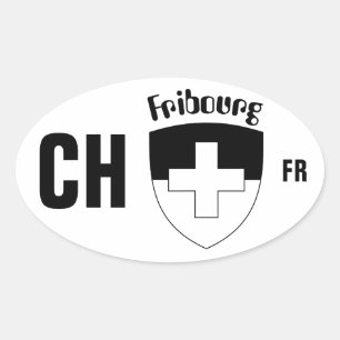 Sticker Ovale Suisse Svizzera Svizra Switzerland Kleber