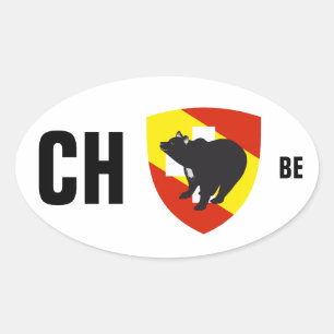 Sticker Ovale Suisse Svizzera Svizra Switzerland Kleber