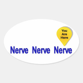 Sticker Ovale Sur ma Dernière Nerve