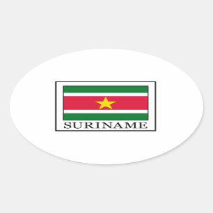 Sticker Ovale Suriname