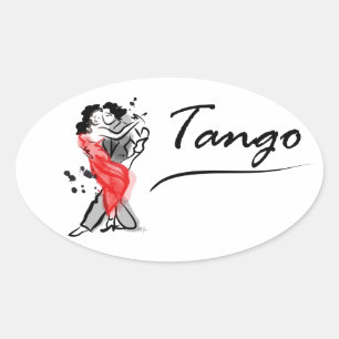 Sticker Ovale Tango dansant