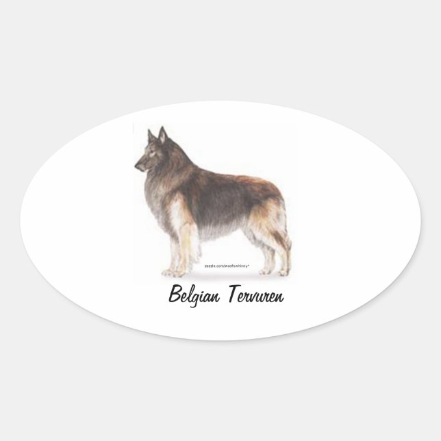 Sticker Ovale Tervuren belge (Devant)