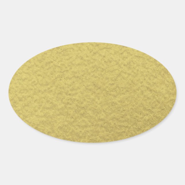 Sticker Ovale Texture Arrière - plan Gold Foil (Devant)