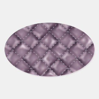 Sticker Ovale Texture en cuir brillant
