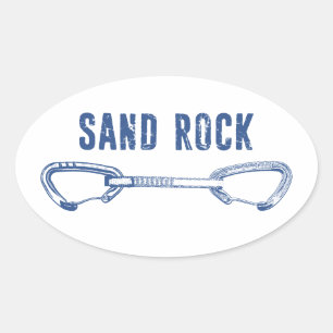 Sticker Ovale Tirage rapide pour l'escalade à Sand Rock Alabama