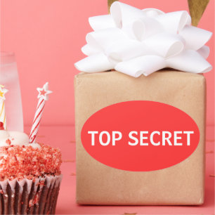 STICKER OVALE TOP SECRET