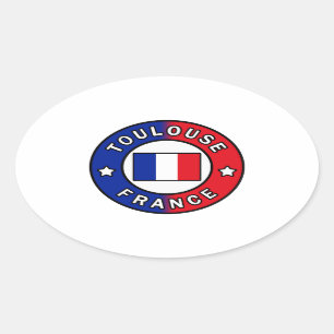 Sticker Ovale Toulouse France