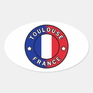 Sticker Ovale Toulouse France