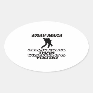 Sticker Ovale Trending Krav Maga DESIGNS