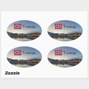 Sticker Ovale Tromso Norvège