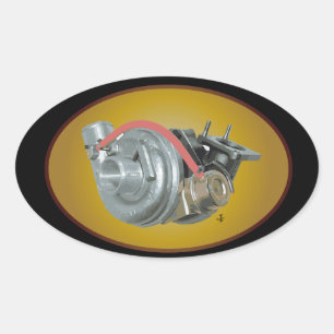 Sticker Ovale Turbocompresseur