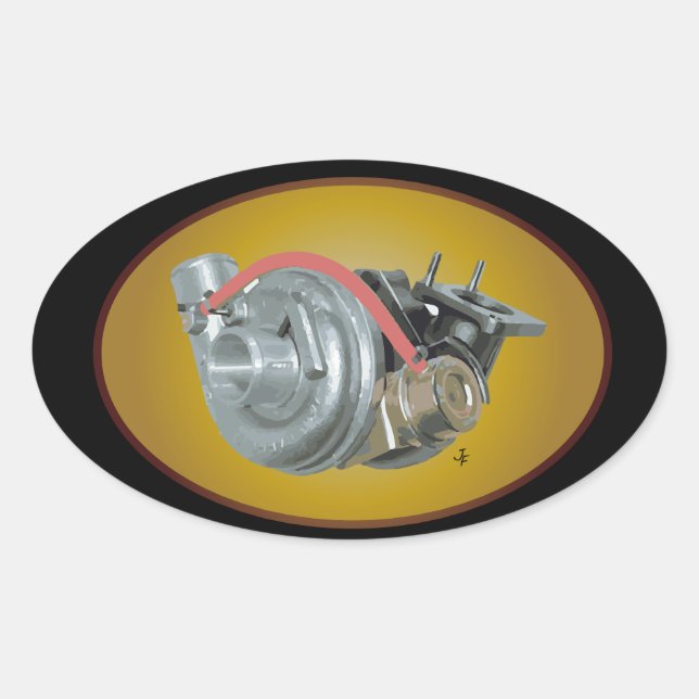 Sticker Ovale Turbocompresseur (Devant)