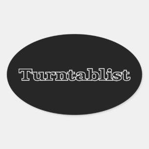 Sticker Ovale Turntablist