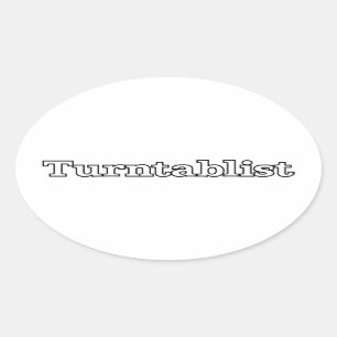 Sticker Ovale Turntablist