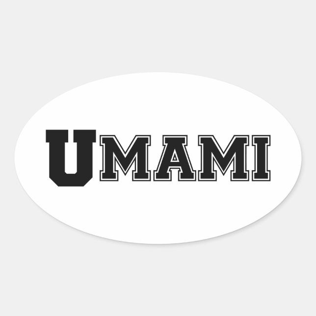 STICKER OVALE UMAMI COLLEGE (Devant)