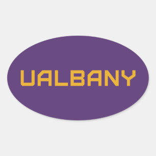 Sticker Ovale Université de Albany Wordmark