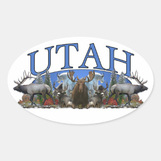 Sticker Ovale Utah