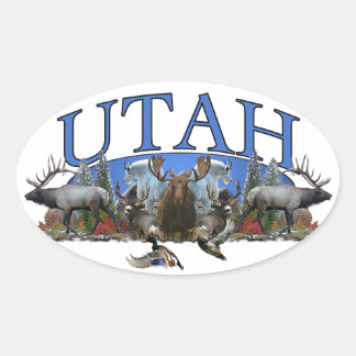Sticker Ovale Utah
