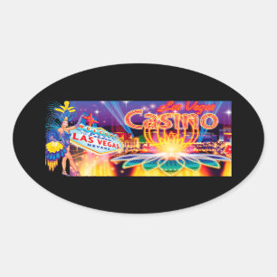 Sticker Ovale Vacances Las Vegas