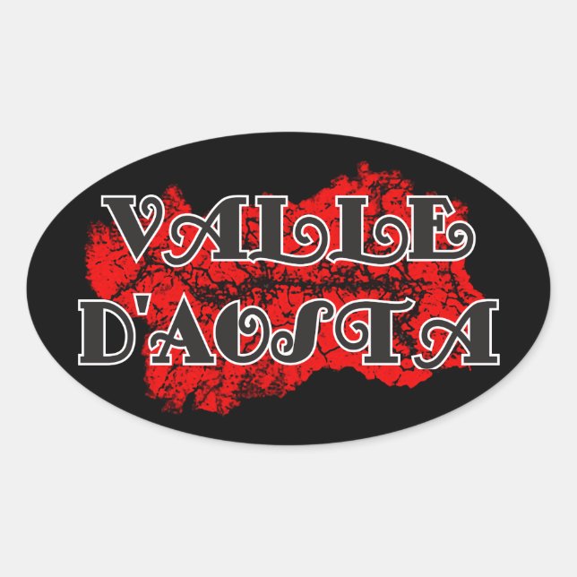 Sticker Ovale Vallée d'Aoste (Devant)