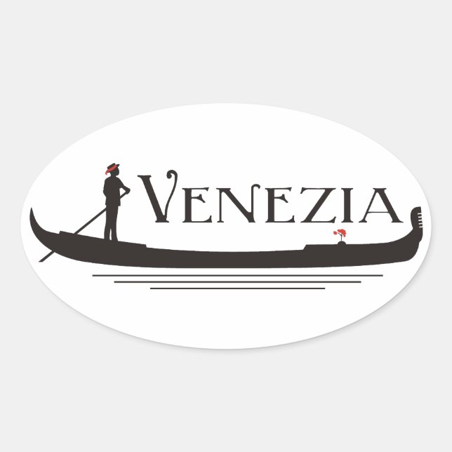 Sticker Ovale Vénétie (Devant)