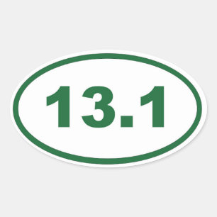 Sticker Ovale vert 13,1
