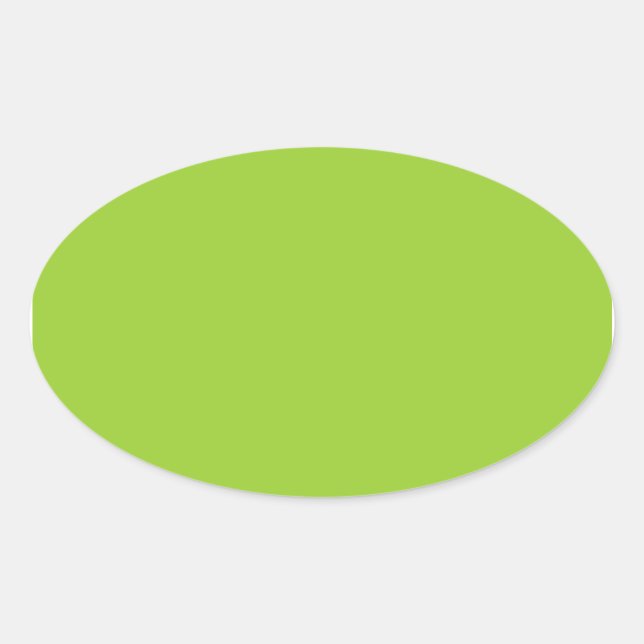 Sticker Ovale Vert jaune (Devant)