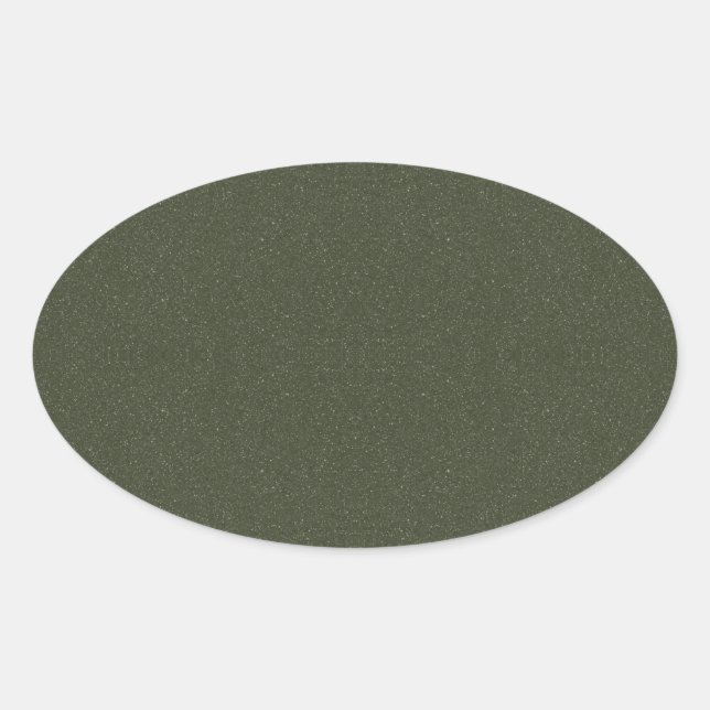 Sticker ovale vert mousse texturé - personnalisabl (Devant)