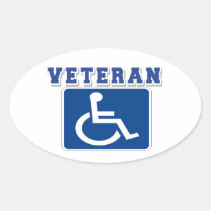 Sticker Ovale Vétérinaire handicapé handicapé
