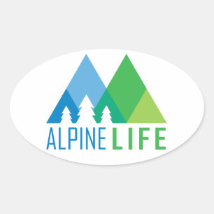 Sticker Ovale Vie alpine