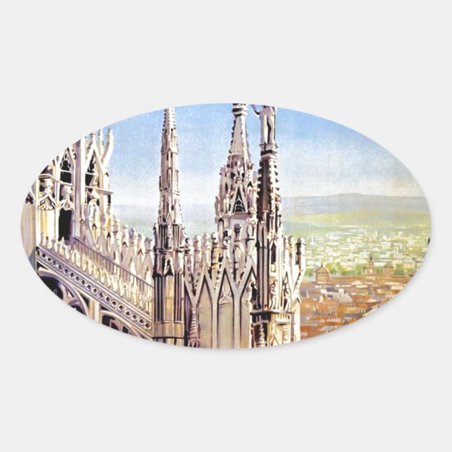 Sticker Ovale Vintage (Devant)